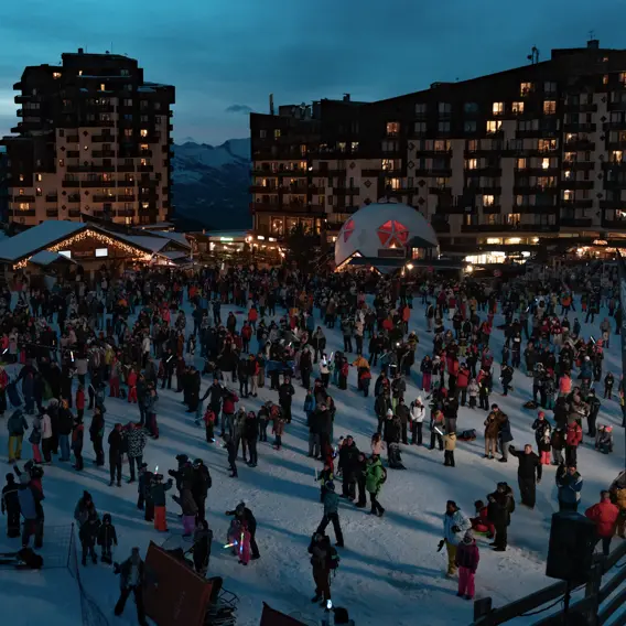 Tartifskiflette : Snow disco_Les Orres