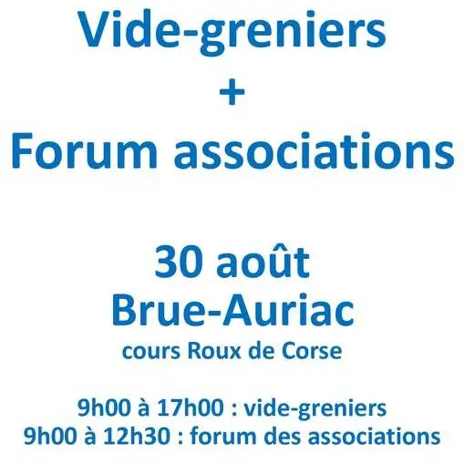 Vide greniers et forum des associations_Brue-Auriac