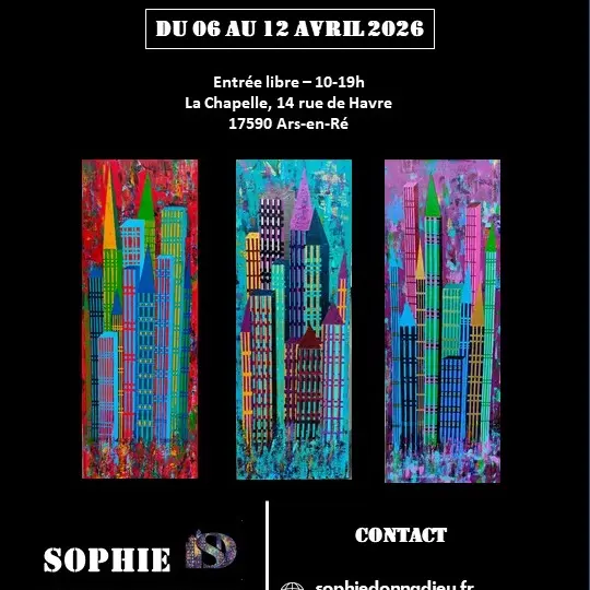 Affiche de l'exposition Sophie Donnadieu