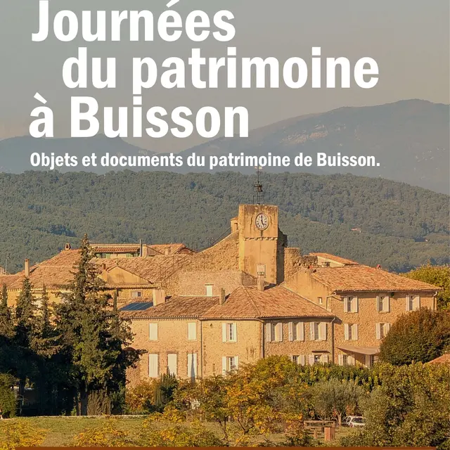 Journée du patrimoine à Buisson_Buisson