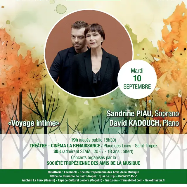 Concert - 22ème festival d'automne de Saint-Tropez - soprano et piano Lan