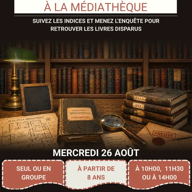 Escape game - Vol de livres à la médiathèque_Solliès-Pont