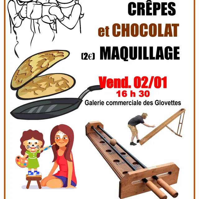 Jeux en bois, crêpes et chocolat_Villard-de-Lans