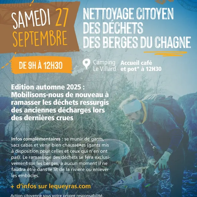 Edition 2025 du ramassage citoyen des déchets le long des berges du Chargne_Guillestre