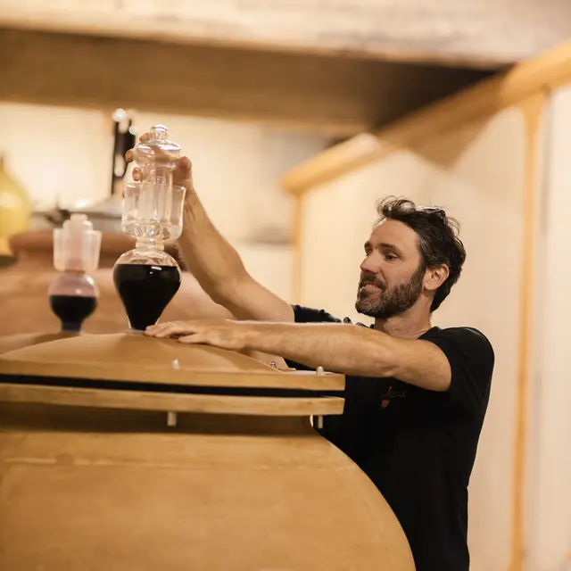 Visite de la cave - Clos Verquière_Sablet