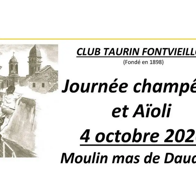 Journée champêtre et traditionnel aïoli - édition 2026 à Fontvieille 04.10.26