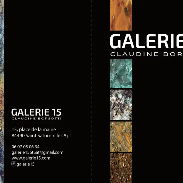 Dépliant extérieur galerie