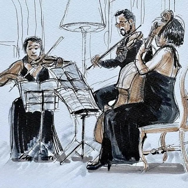 Bertille, Mathieu et Irène