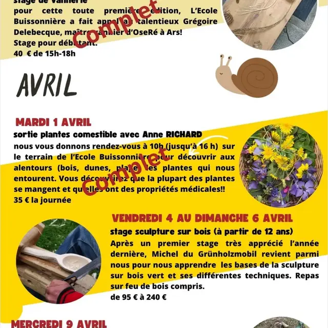 Programme école buissonière 2025