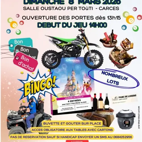 Loto de l'Association La Ronde des Enfants_Carcès