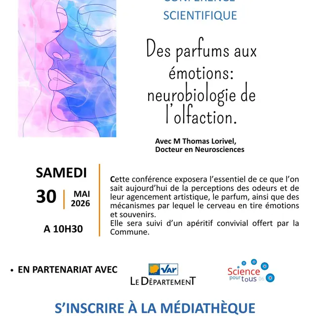 Conférence : Des parfums aux émotions, neurobiologie de l'olfaction_Seillans