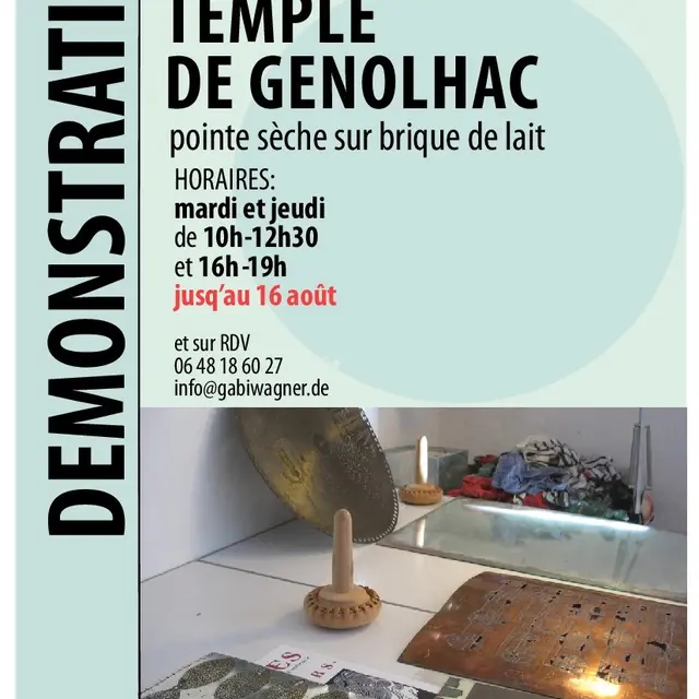 Démonstration de Gravure au Temple de Génolhac_Génolhac