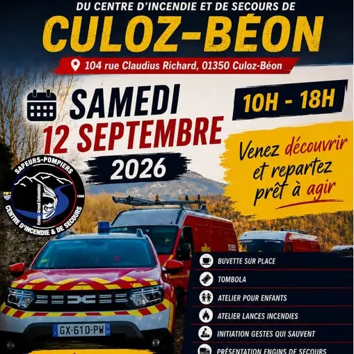 Portes ouvertes à la Caserne des sapeurs pompiers de Culoz_Culoz-Béon