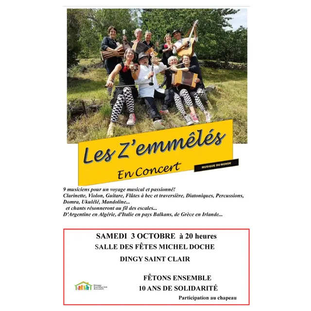 Concert les Z'emmeles_Dingy-Saint-Clair