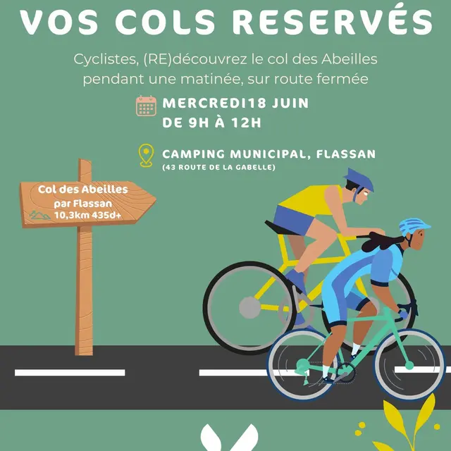 Vos cols réservés : 
