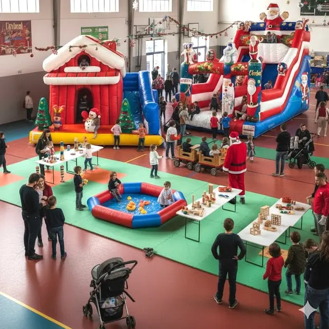 Parc gonflable de Noël