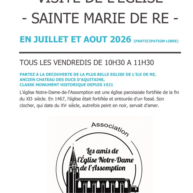 Visite du clocher de l'église de Sainte-Marie-de-Ré_Sainte-Marie-de-Ré