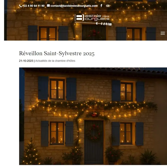 Réveillon Saint-Sylvestre à La Bastide des Bourguets_Sault