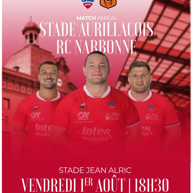 Match amical Stade Aurillacois - RC Narbonne_Aurillac