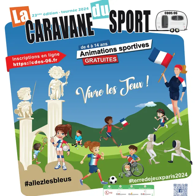 Affiche Caravane du Sport 2024 à Valberg