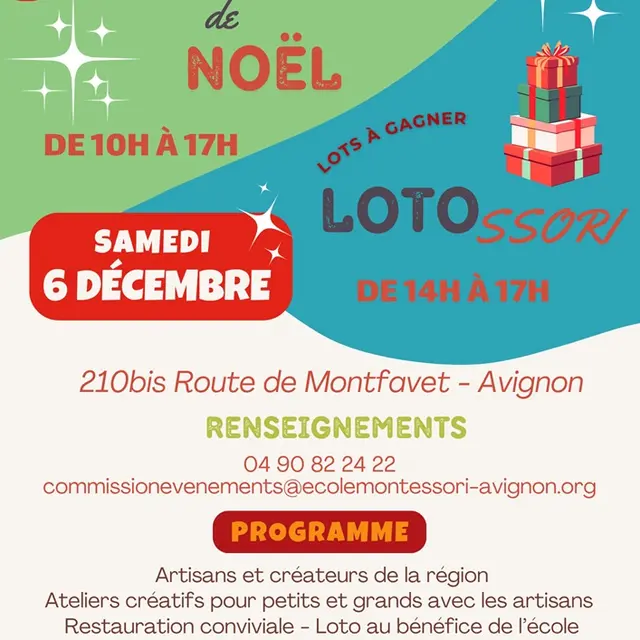 Marché de Noël de l'école Montessori_Avignon
