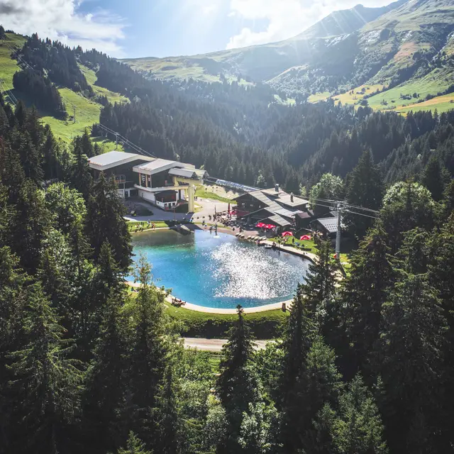 Lac de l'étape les Contamines Montjoie