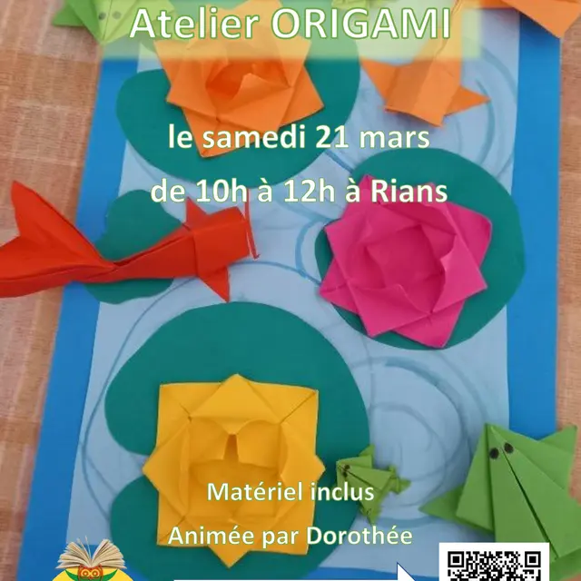 Atelier : Origami (à partir de 8 ans)_Rians