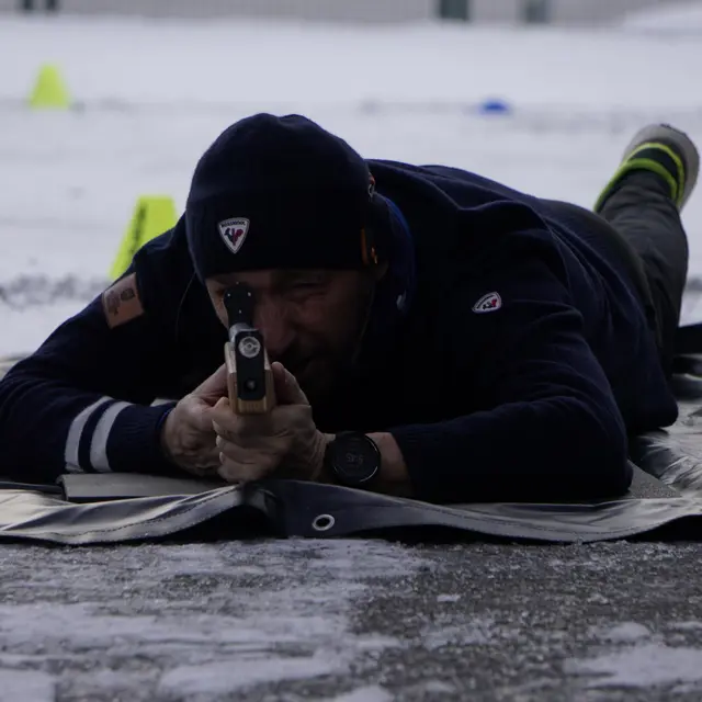 Tir laser biathlon_Thollon-les-Mémises