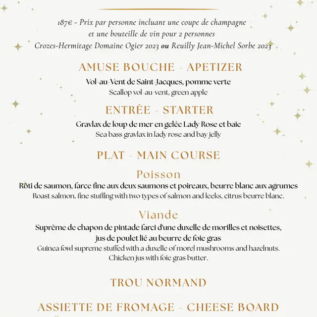 Réveillon du Nouvel An au Bistrot Gourmand_Nice