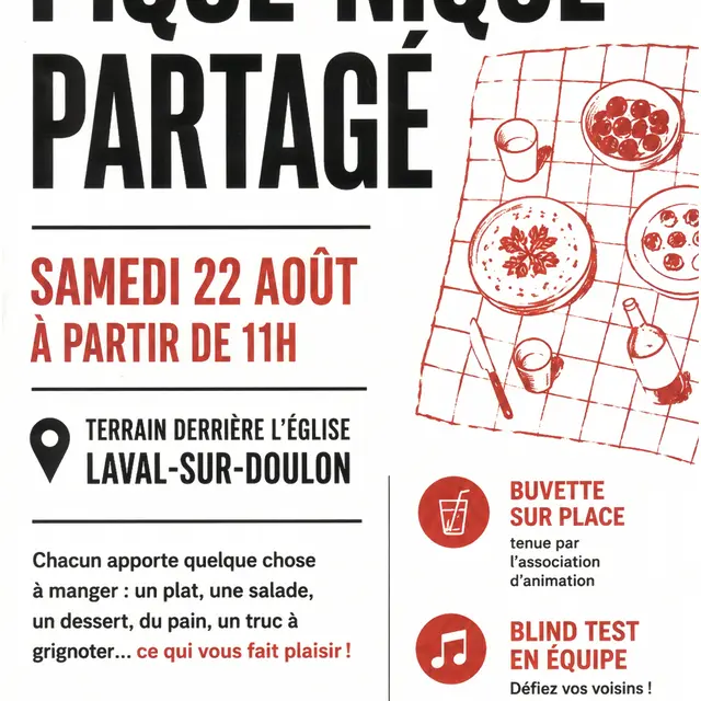 Repas estival : pique-nique partagé_Laval-sur-Doulon