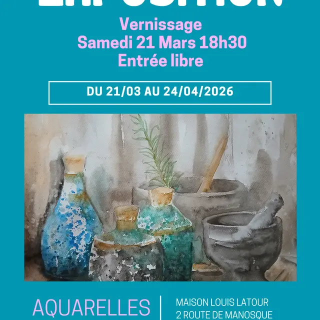 Exposition : Olivi'art - Aquarelles_La Verdière