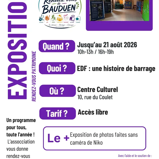 Exposition EDF : du besoin d'eau à la construction du barrage_Bauduen