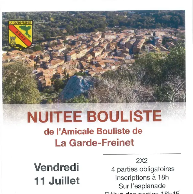 Concours de pétanque Nuitée bouliste_La Garde-Freinet