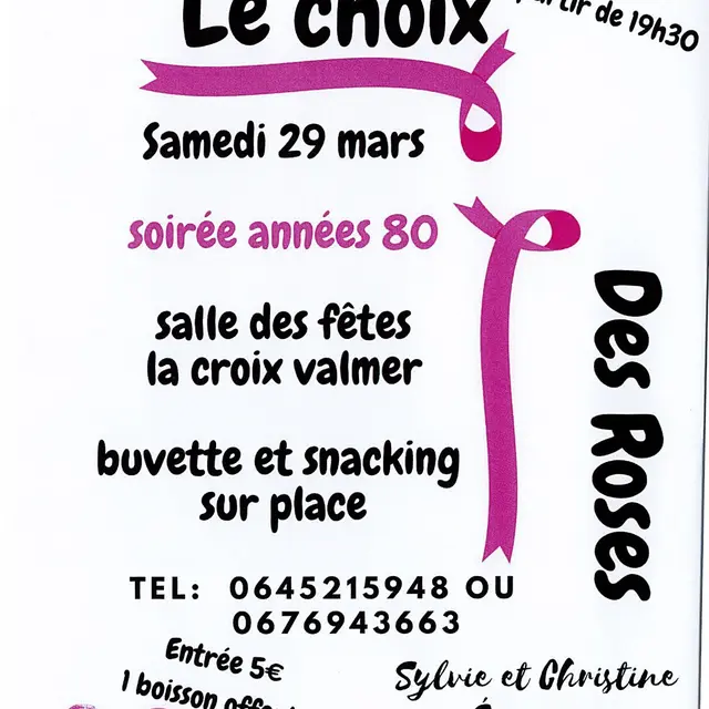 Le choix des Roses : Soirée années 80_La Croix-Valmer