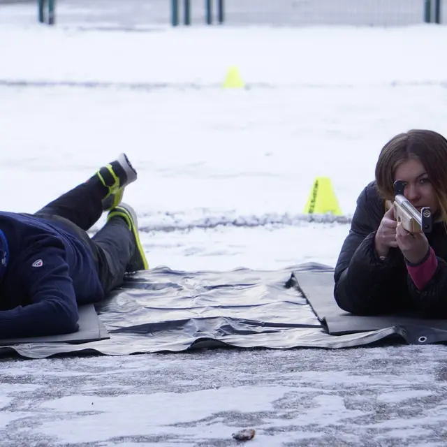 Tir laser biathlon_Thollon-les-Mémises