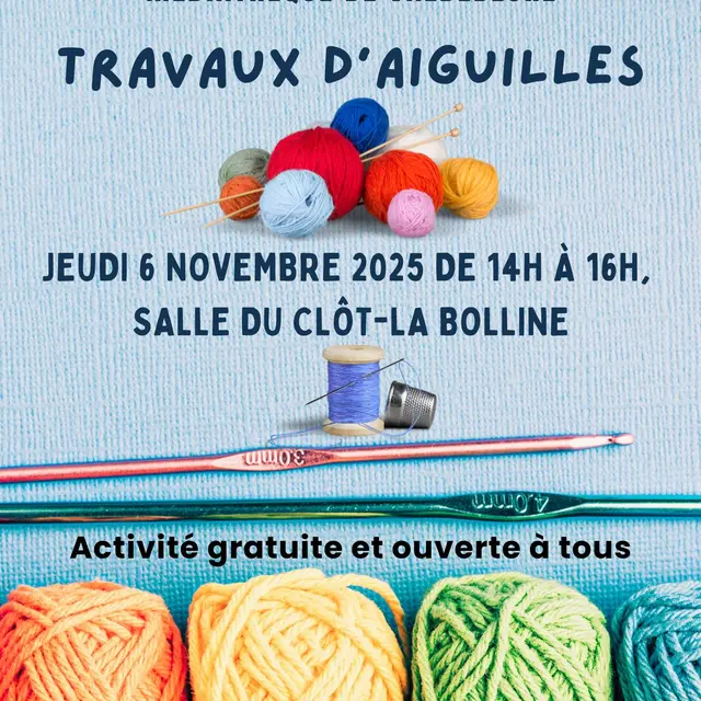 Travaux d'aiguilles à la Médiathèque de Valdeblore_Valdeblore