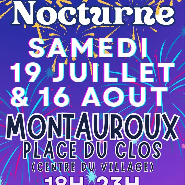 Marché nocturne sous les platanes_Montauroux