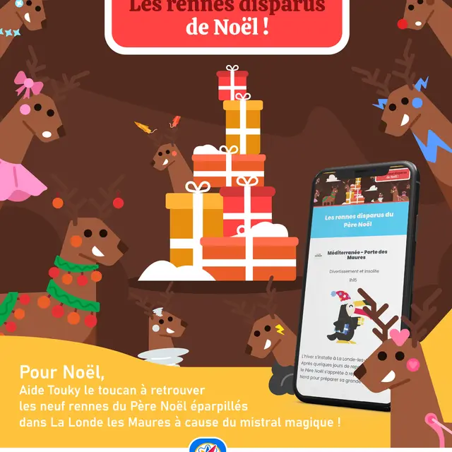 Jeu de piste interactif de Noël Les rennes disparus du Père Noël avec Baludik_La Londe-les-Maures