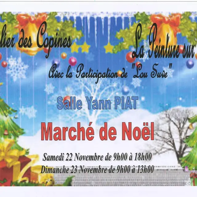 Expo-vente de Noël par L'atelier des Copines et Peinture sur soie et porcelaine'_La Londe-les-Maures