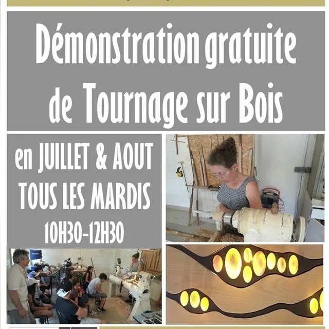 Démonstration de tournage sur bois