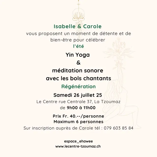 Yin Yoga & Bols chantants