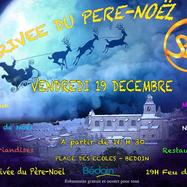 L'arrivée du père noël_bédoin