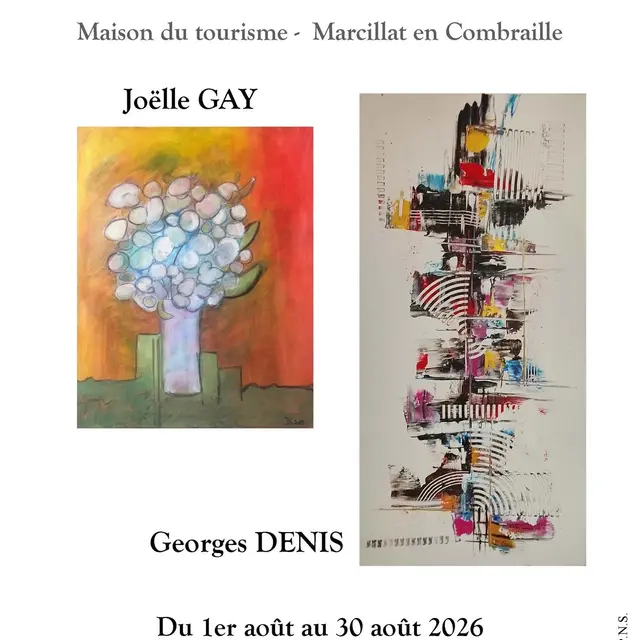 Exposition : Joëlle Gay et Georges Denis_Marcillat-en-Combraille