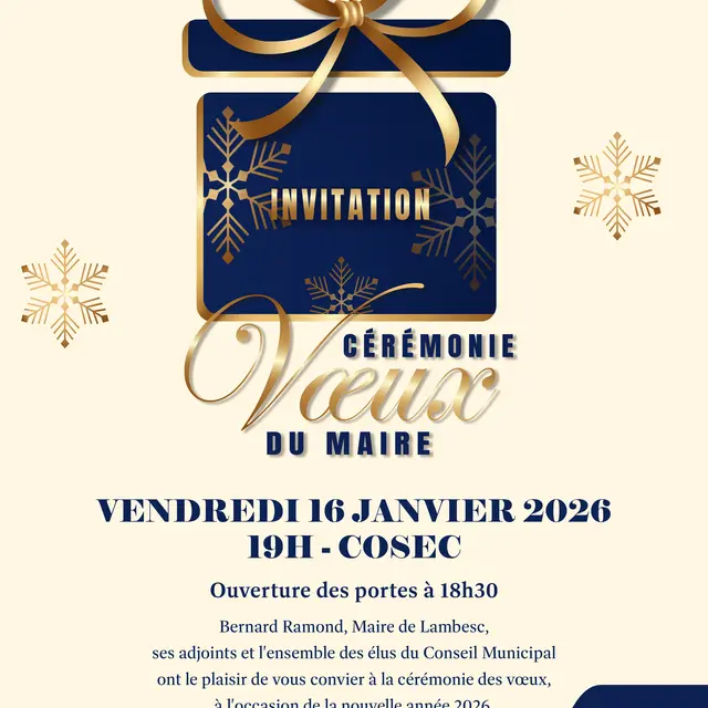 Cérémonie des voeux à la population_Lambesc