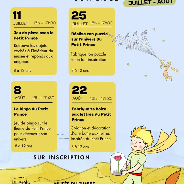 Atelier enfant au musée du timbre_Le Luc