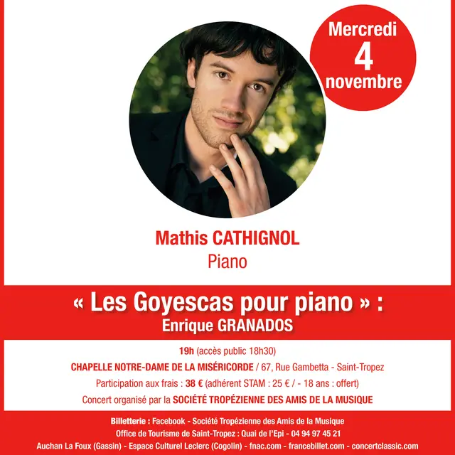 Concert - Festival d'automne : Les Goyescas pour piano_Saint-Tropez