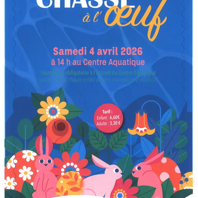 Chasse à l'œuf au centre aquatique_Aurillac
