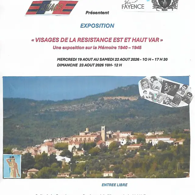 Exposition Visages de la Résistance Est et Haut Var_Fayence