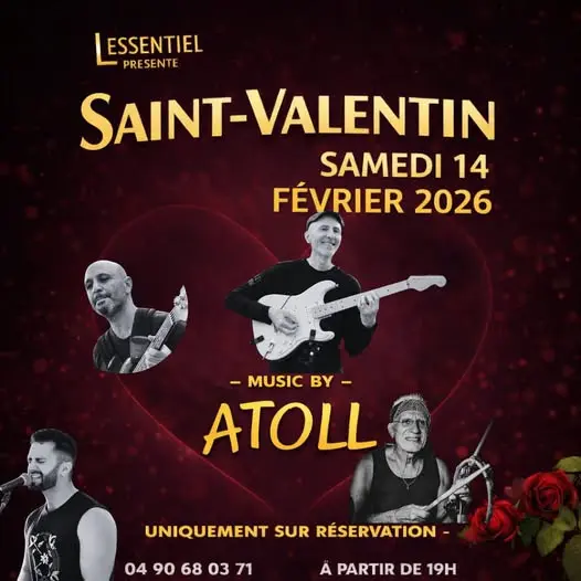 L'Essentiel fête la Saint Valentin avec le groupe Atoll_Cucuron