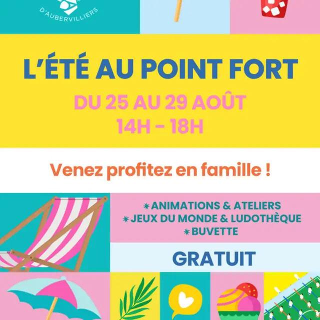 Animation estivale - L'Été au Point Fort_Aubervilliers